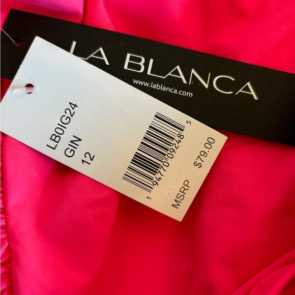NWT La Blanca Mio Pink One Piece Swimsuit - Picture 4 of 5